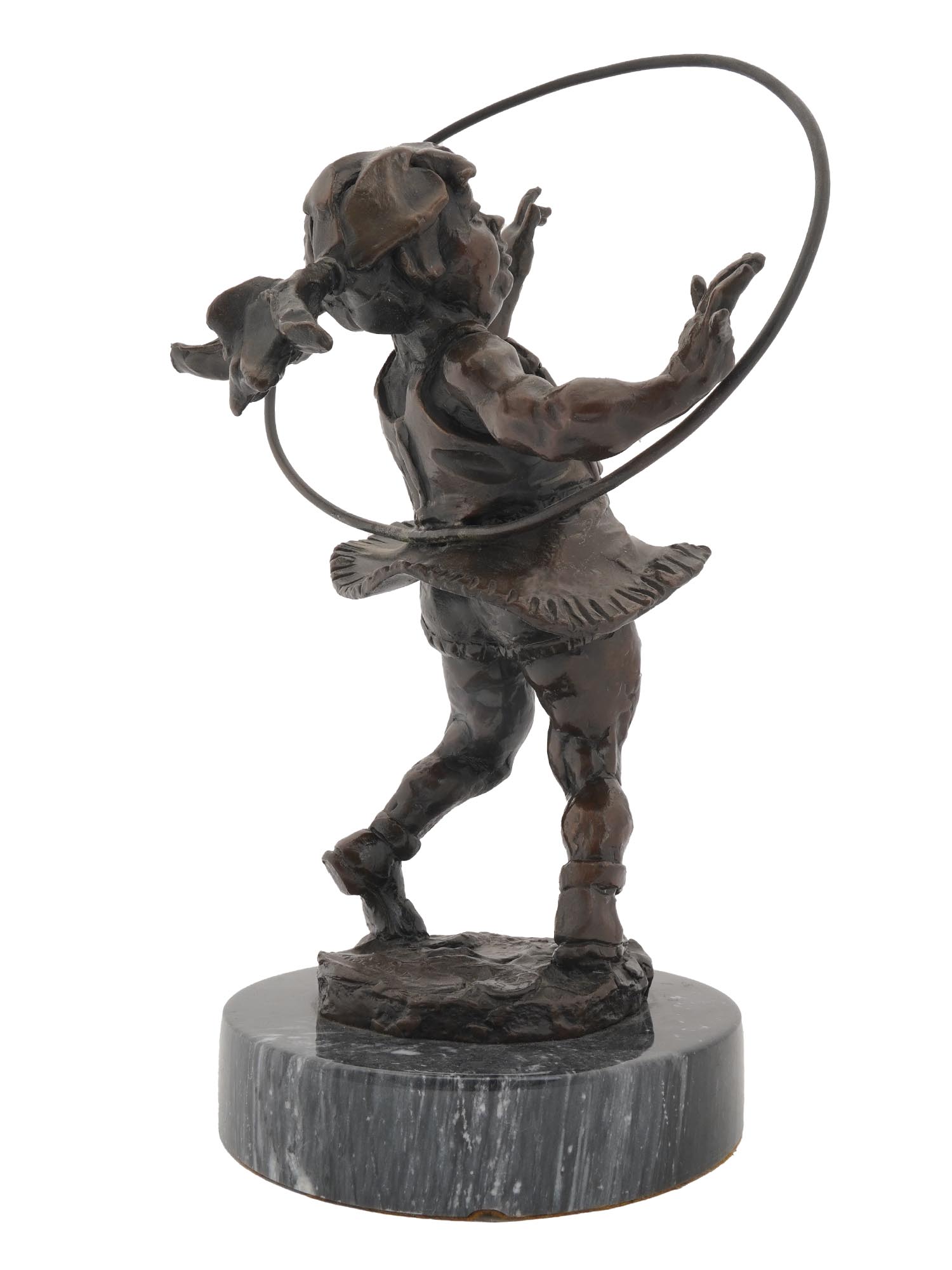 AMERICAN BRONZE FIGURE OF GIRL BY GARY SCHILDT PIC-4